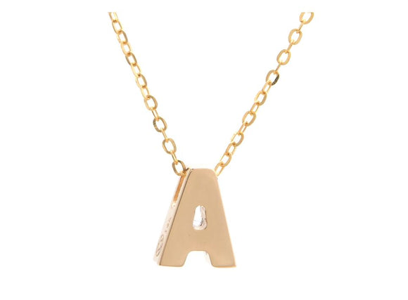 14k Yellow Gold Initials Pendant Necklace Jewelry : Necklaces Fronay Collection 