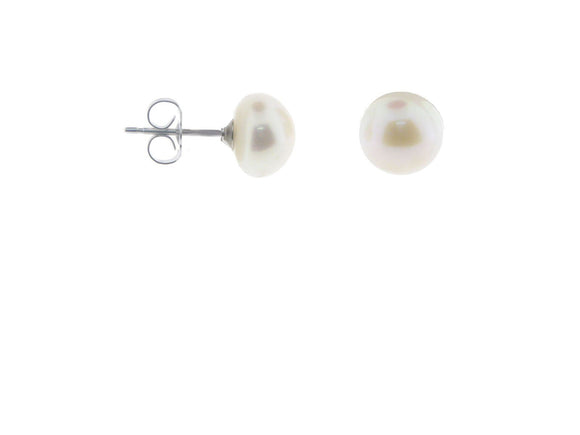 Freshwater Pearl Stud Earrings 8.5-9mm Jewelry : Earrings AMICHELLE 