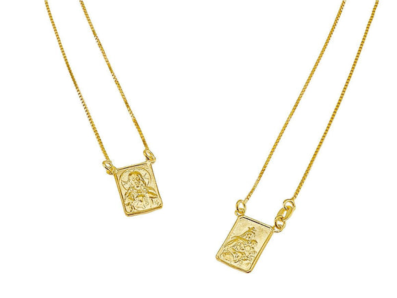 Golden Escapulario Necklace Jewelry : Necklaces VIOLA 