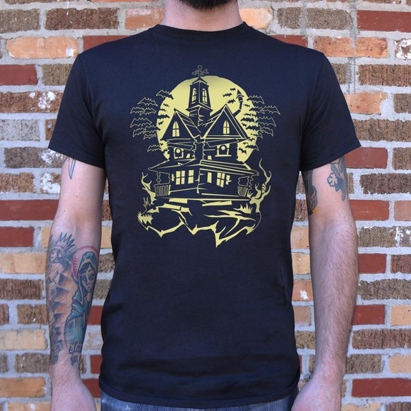 Haunted House T-Shirt (Mens) Mens T-Shirt US Drop Ship 