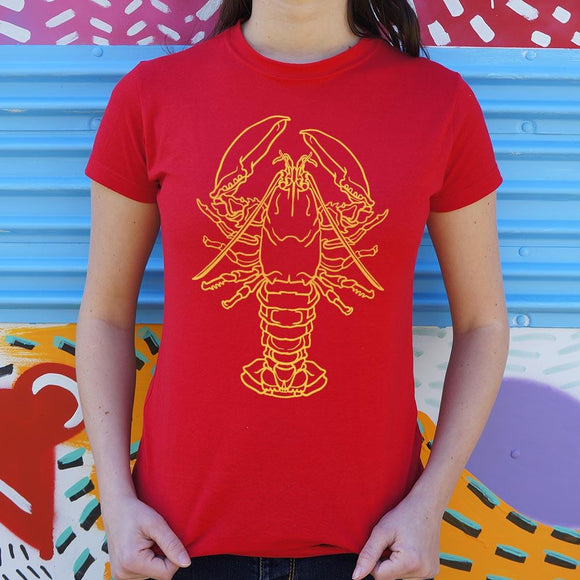 Lobster T-Shirt (Ladies) Ladies T-Shirt US Drop Ship 