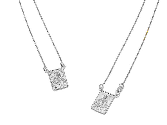 Silver Escapulario Necklace Jewelry : Necklaces VIOLA 