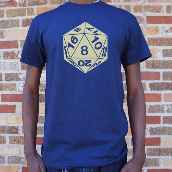 20-Sided Die T-Shirt (Mens) Mens T-Shirt US Drop Ship 