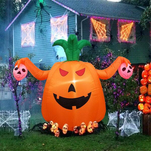 4 Foot Halloween Inflatable Pumpkin Halloween Decorations tianyaw_0 