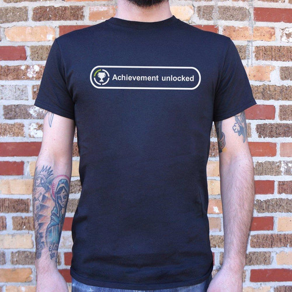 Achievement Unlocked T-Shirt (Mens) Mens T-Shirt US Drop Ship 