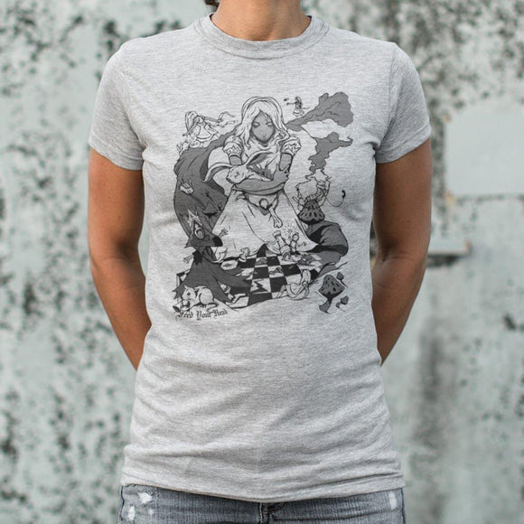 Alice In Wonderland T-Shirt (Ladies) Ladies T-Shirt US Drop Ship 