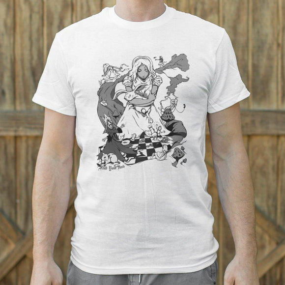 Alice In Wonderland T-Shirt (Mens) Mens T-Shirt US Drop Ship 