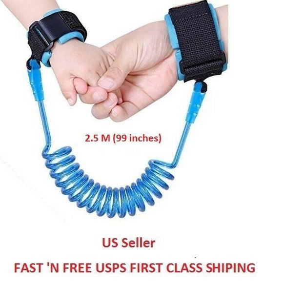 Anti-Loss Strap Wrist Link Hand Harness Leash band Safety for Toddlers Child Kid blueskybos-2 