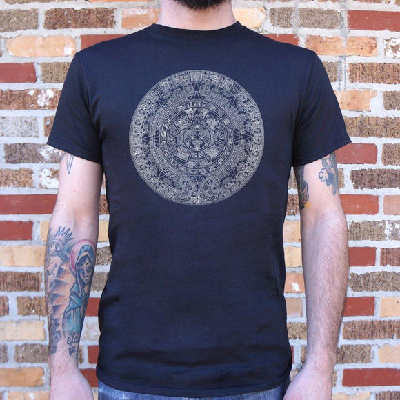 Aztec Calendar T-Shirt (Mens) Mens T-Shirt US Drop Ship 