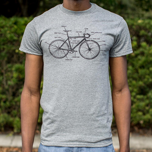 Bike Anatomy T-Shirt (Mens) Mens T-Shirt US Drop Ship 