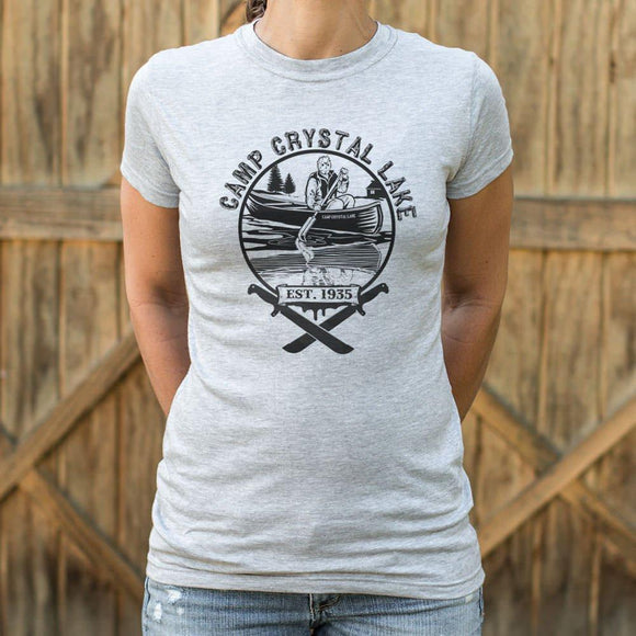 Camp Crystal Lake T-Shirt (Ladies) Ladies T-Shirt US Drop Ship 