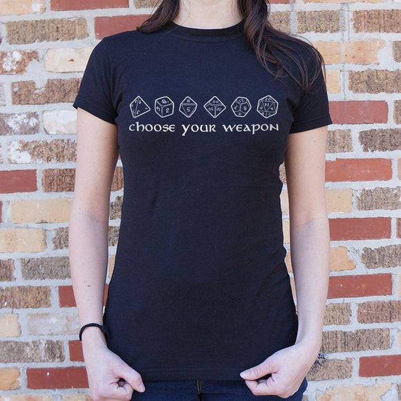 Choose Your Weapon T-Shirt (Ladies) Ladies T-Shirt US Drop Ship 