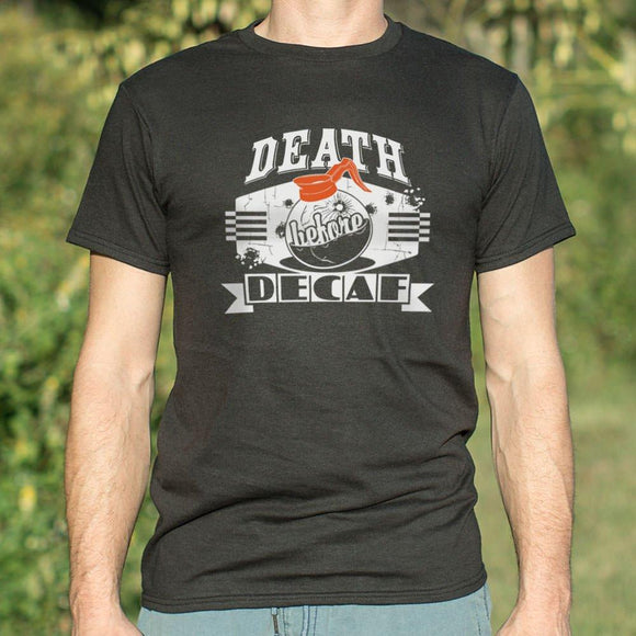 Death Before Decaf T-Shirt (Mens) Mens T-Shirt US Drop Ship 