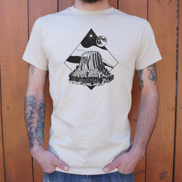 Devil's Tower T-Shirt (Mens) Mens T-Shirt US Drop Ship 