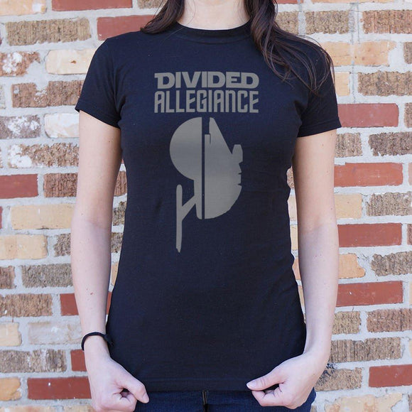 Divided Allegiance T-Shirt (Ladies) Ladies T-Shirt US Drop Ship 