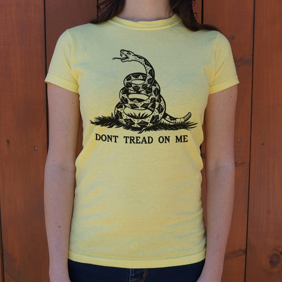 Don't Tread On Me T-Shirt (Ladies) Ladies T-Shirt US Drop Ship 