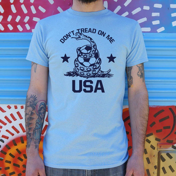 Don't Tread On Me USA Soccer Snake T-Shirt (Mens) Mens T-Shirt US Drop Ship 