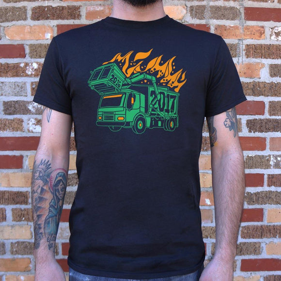 Dumpster Truck Fire 2017 T-Shirt (Mens) Mens T-Shirt US Drop Ship 