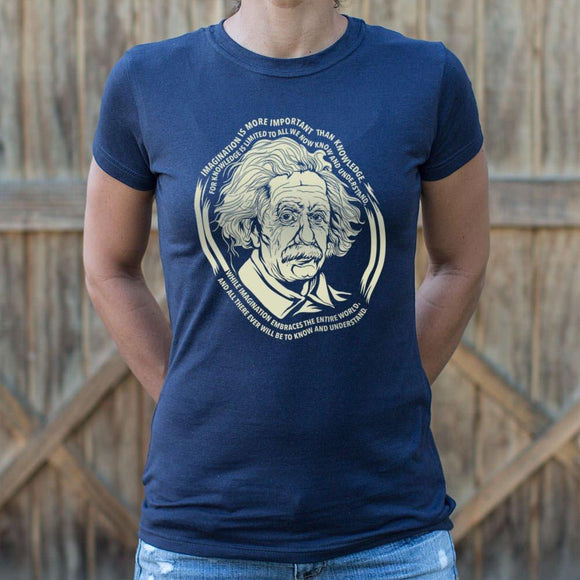 Einstein's Imagination T-Shirt (Ladies) Ladies T-Shirt US Drop Ship 