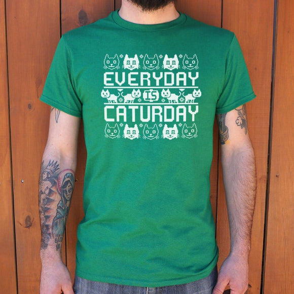 Every Day Is Caturday T-Shirt (Mens) Mens T-Shirt US Drop Ship 