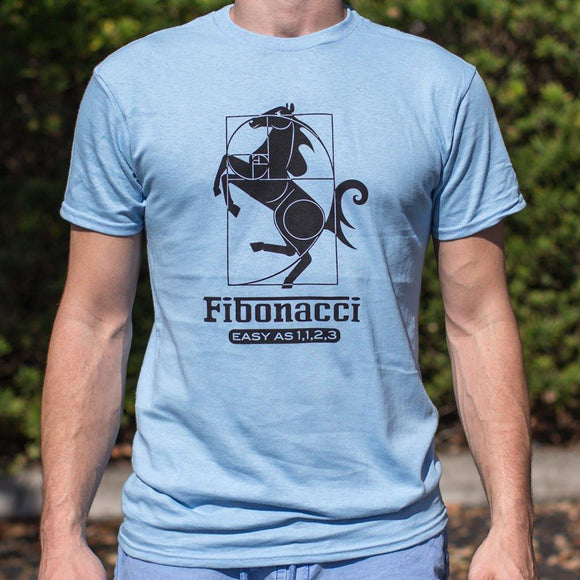 Fibonacci Easy As 1123 T-Shirt (Mens) Mens T-Shirt US Drop Ship 