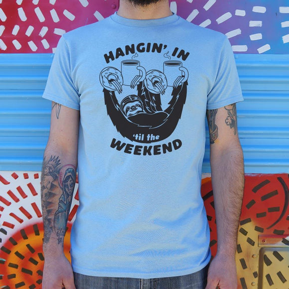 Hangin' For The Weekend Sloth T-Shirt (Mens) Mens T-Shirt US Drop Ship 