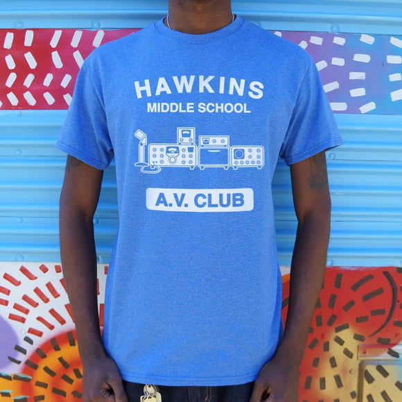 Hawkins AV Club T-Shirt (Mens) Mens T-Shirt US Drop Ship 