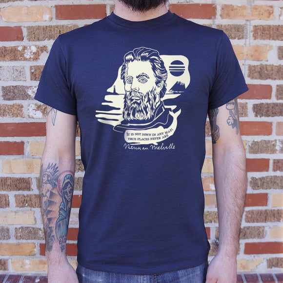 Herman Melville Quote T-Shirt (Mens) Mens T-Shirt US Drop Ship 