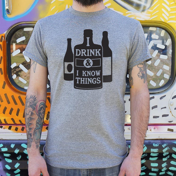 I Drink And I Know Things T-Shirt (Mens) Mens T-Shirt US Drop Ship 