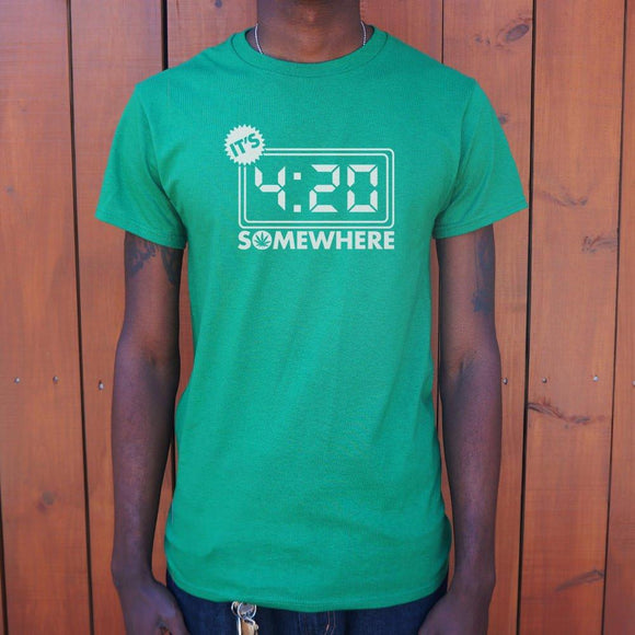 It's Four-Twenty Somewhere T-Shirt (Mens) Mens T-Shirt US Drop Ship 