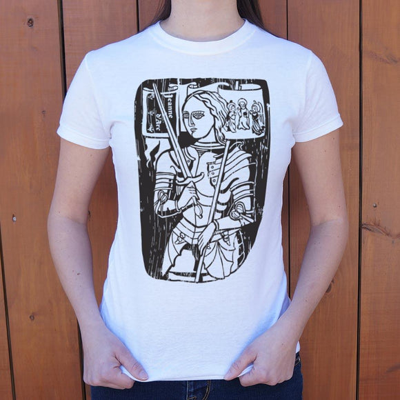 Joan Of Arc T-Shirt (Ladies) Ladies T-Shirt US Drop Ship 