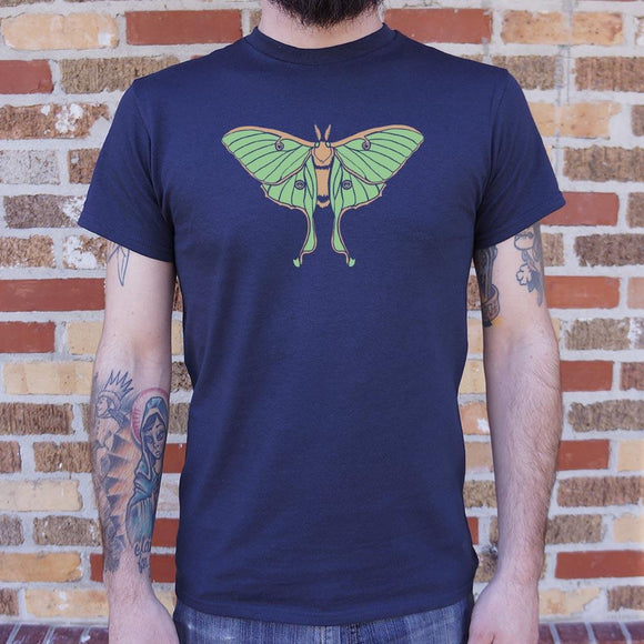 Luna Moth T-Shirt (Mens) Mens T-Shirt US Drop Ship 