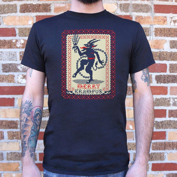 Merry Krampus T-Shirt (Mens) Mens T-Shirt US Drop Ship 