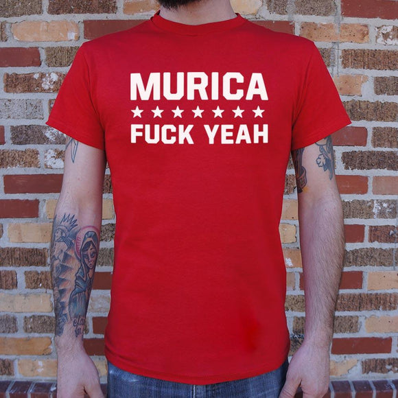 Murica Fuck Yeah T-Shirt (Mens) Mens T-Shirt US Drop Ship 