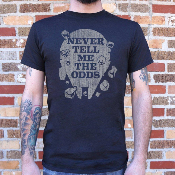 Never Tell Me The Odds T-Shirt (Mens) Mens T-Shirt US Drop Ship 