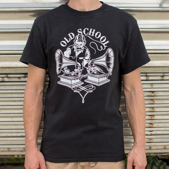 Old Timey School DJ T-Shirt (Mens) Mens T-Shirt US Drop Ship 