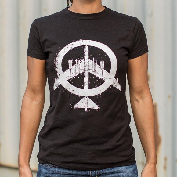 Peace Bomber T-Shirt (Ladies) Ladies T-Shirt US Drop Ship 