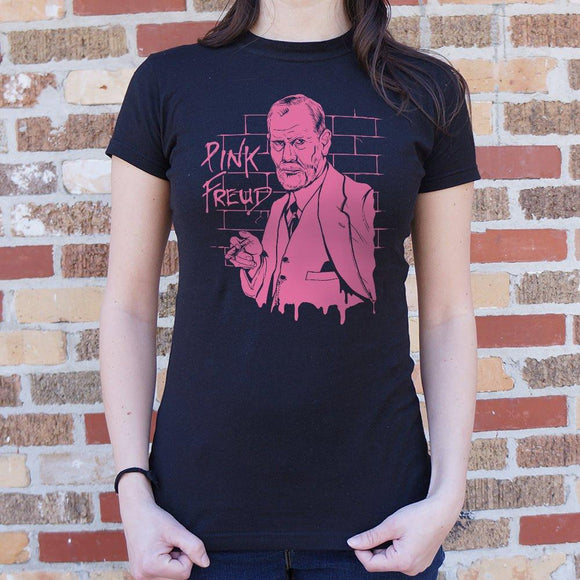 Pink Freud T-Shirt (Ladies) Ladies T-Shirt US Drop Ship 