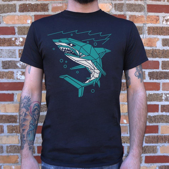 Polygon Shark T-Shirt (Mens) Mens T-Shirt US Drop Ship 