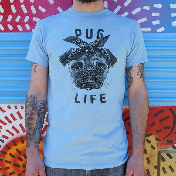 Pug Life Dog T-Shirt (Mens) Mens T-Shirt US Drop Ship 