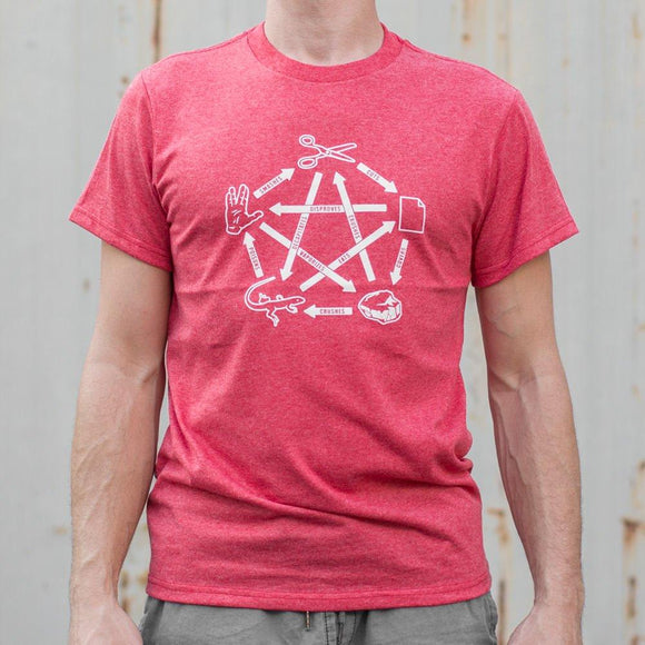 Rock Paper Scissors Lizard Spock T-Shirt (Mens) Mens T-Shirt US Drop Ship 