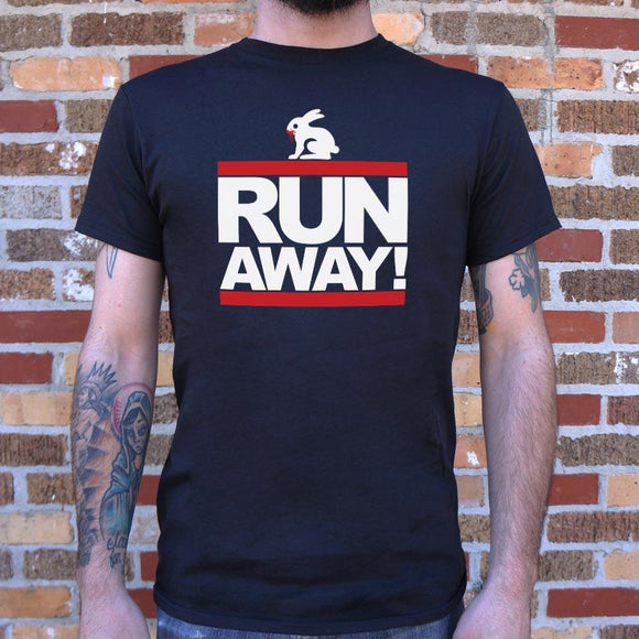 Run Away Rabbit T-Shirt (Mens) Mens T-Shirt US Drop Ship 