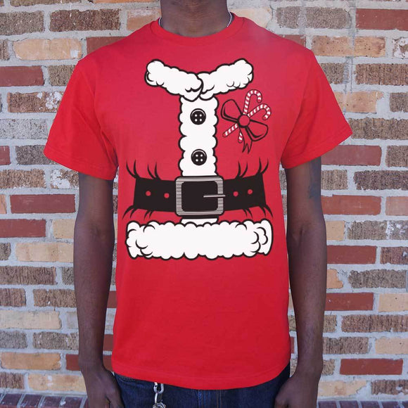 Santa Costume T-Shirt (Mens) Mens T-Shirt US Drop Ship 