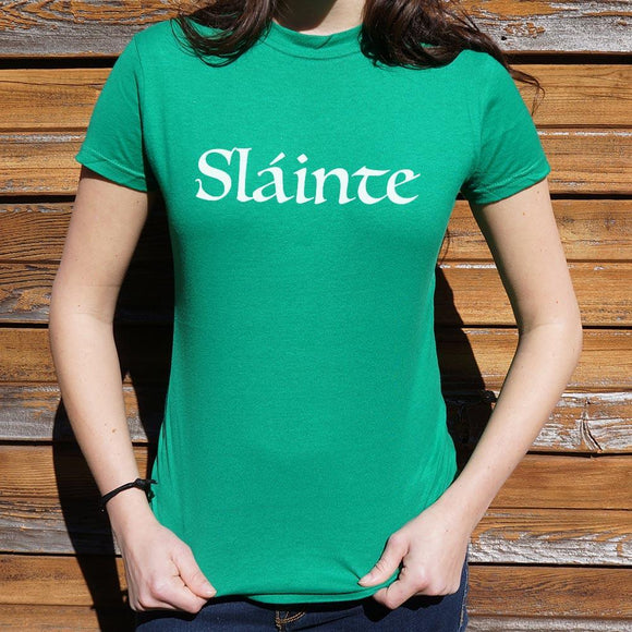 Sláinte T-Shirt (Ladies) Ladies T-Shirt US Drop Ship 