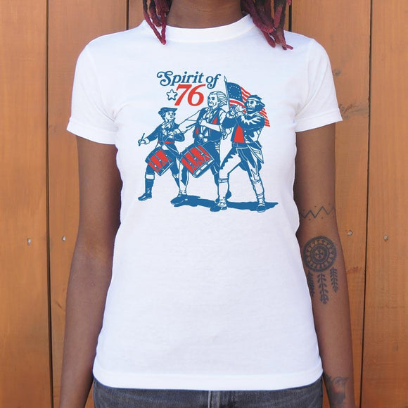 Spirit Of '76 T-Shirt (Ladies) Ladies T-Shirt US Drop Ship 