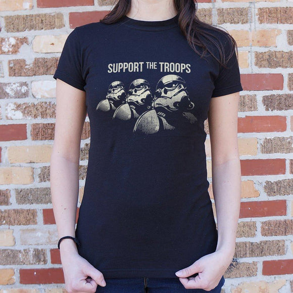 Support The Troops T-Shirt (Ladies) Ladies T-Shirt US Drop Ship 