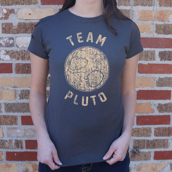 Team Pluto T-Shirt (Ladies) Ladies T-Shirt US Drop Ship 