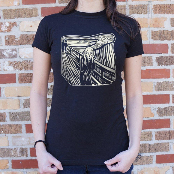 The Scream Painting T-Shirt (Ladies) Ladies T-Shirt US Drop Ship 