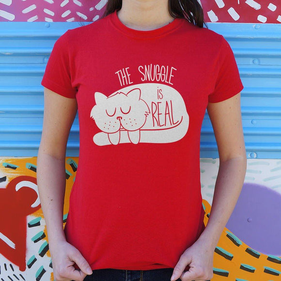 The Snuggle Is Real T-Shirt (Ladies) Ladies T-Shirt US Drop Ship 