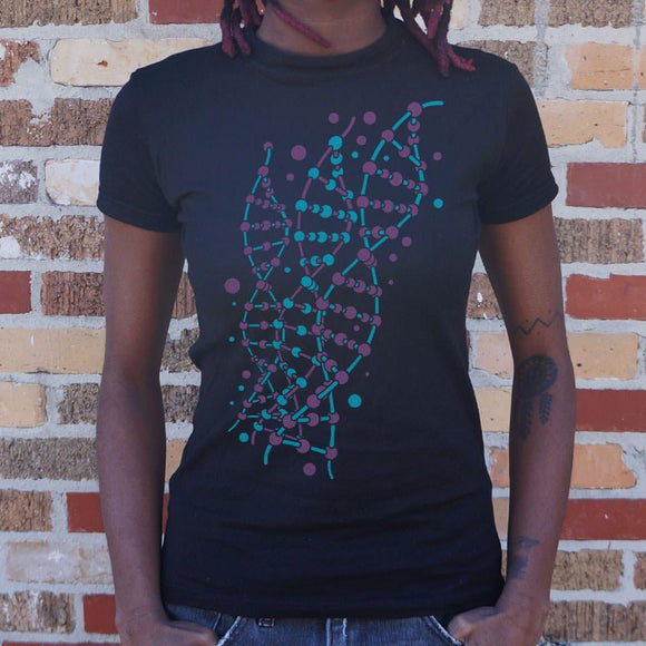 Triple Double Helix T-Shirt (Ladies) Ladies T-Shirt US Drop Ship 